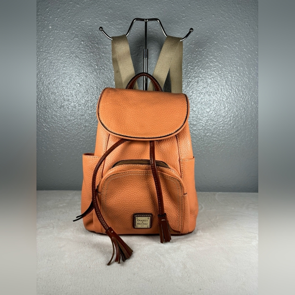 Dooney & Bourke Peach Leather Backpack
